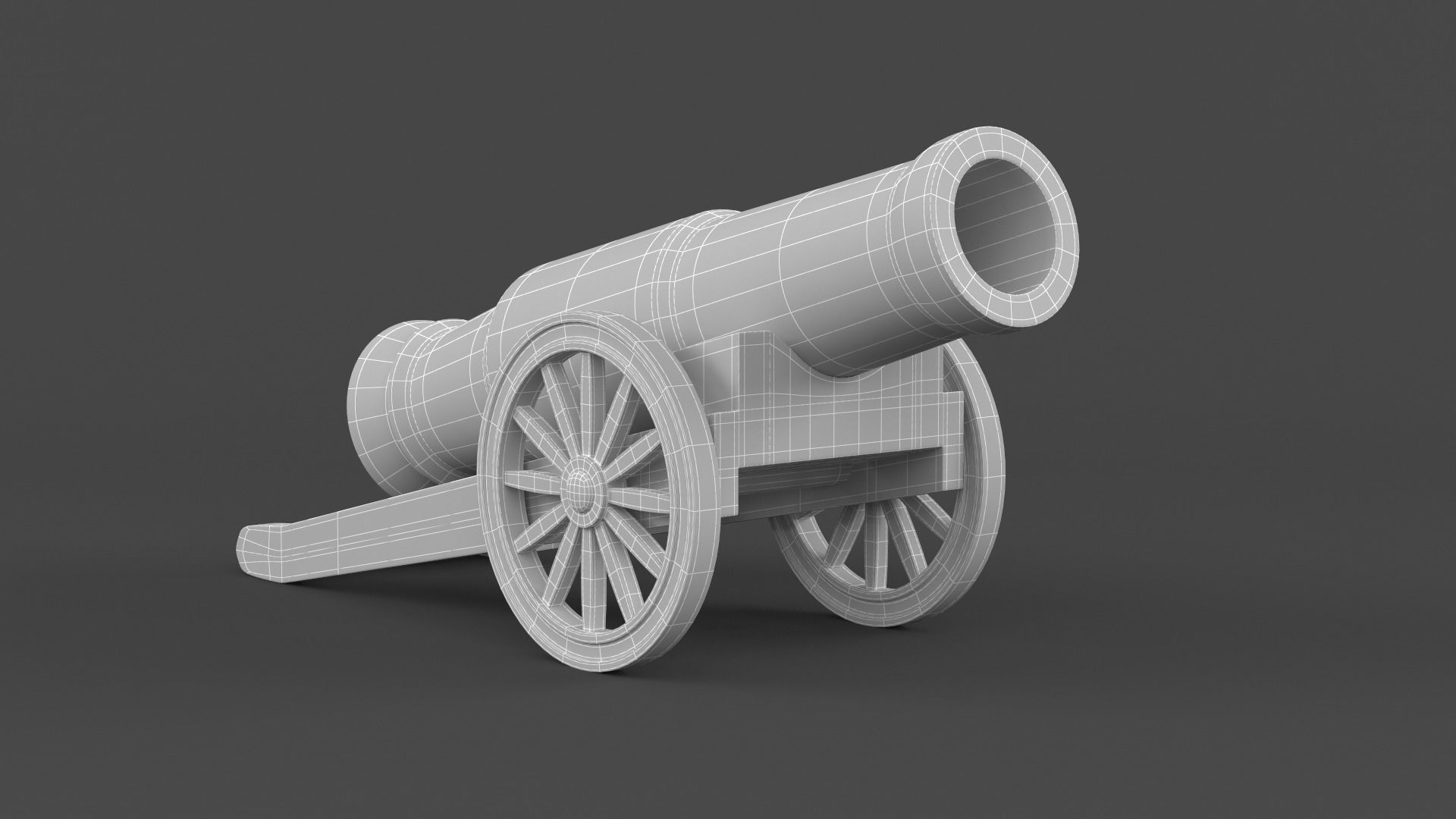 Circus Cannon 3D model_9