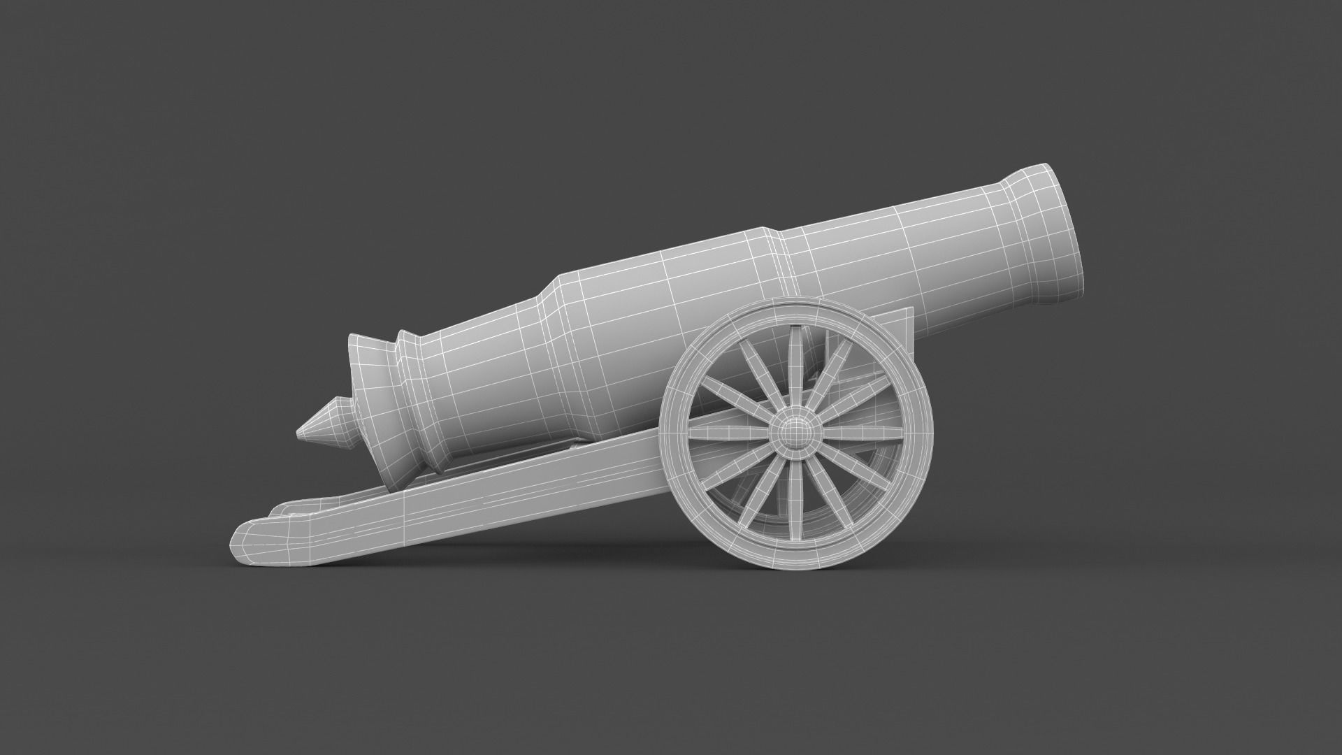 Circus Cannon 3D model_8