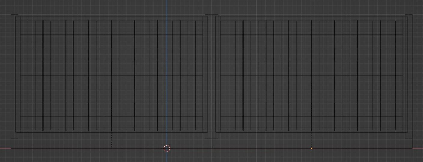 Fence Free low-poly 3D model_7
