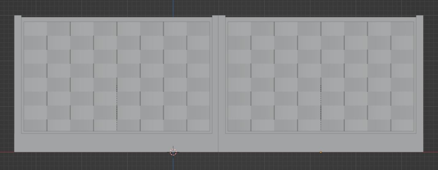 Fence Free low-poly 3D model_5