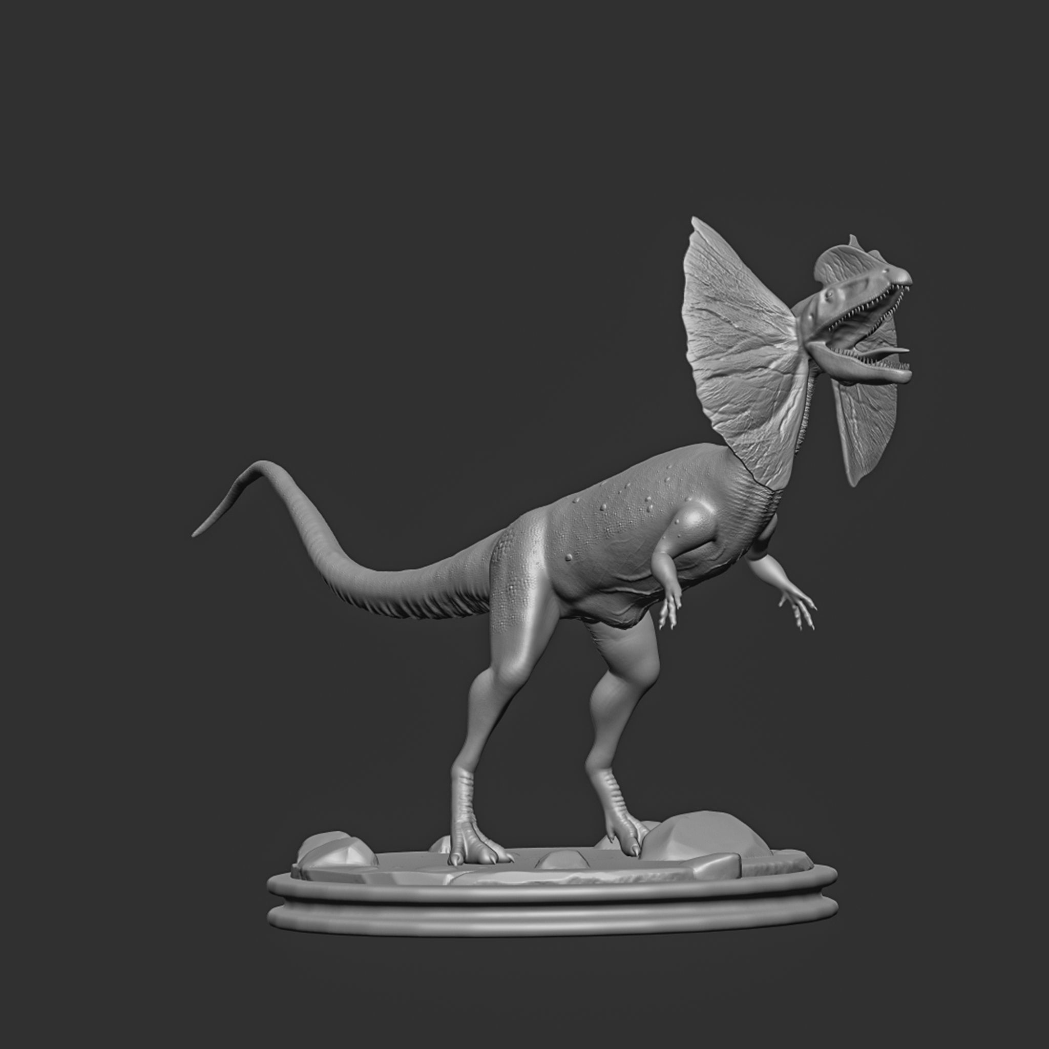 dilophosaurus wetherilli- Dinasour 3D print model_5