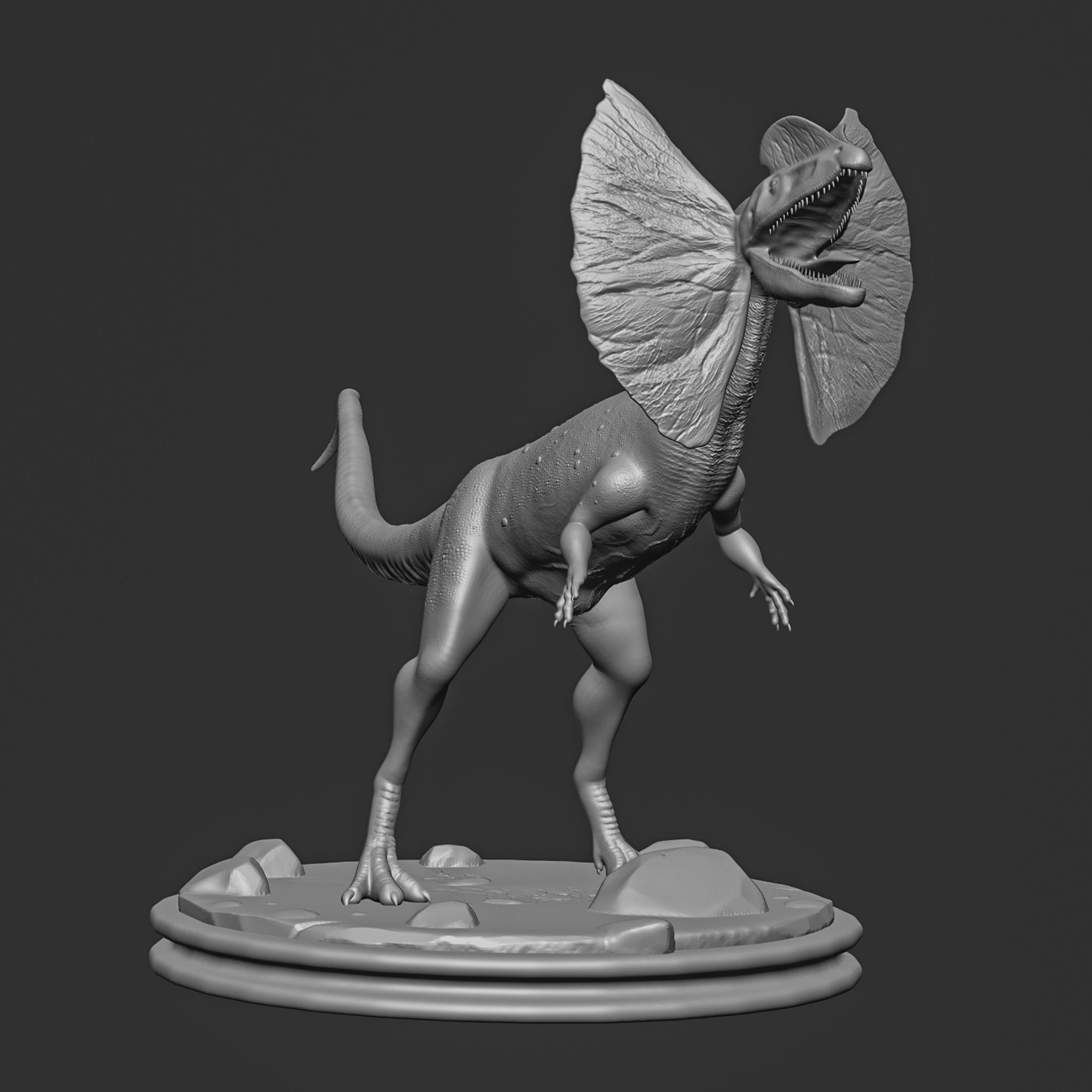 dilophosaurus wetherilli- Dinasour 3D print model_7