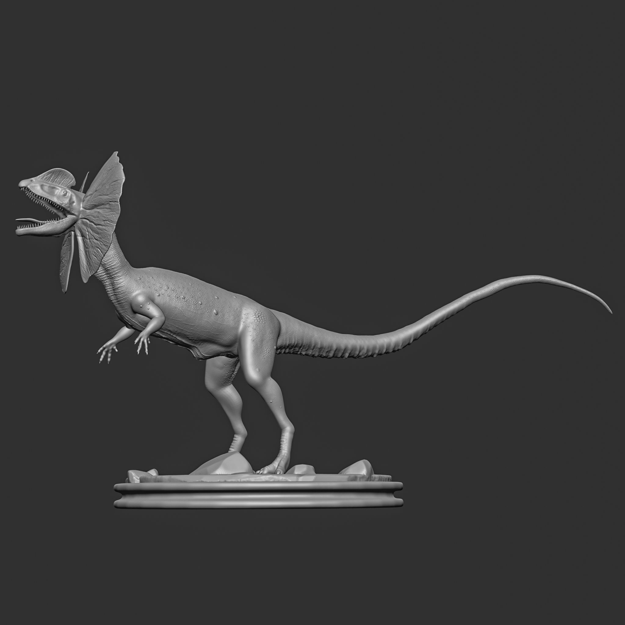 dilophosaurus wetherilli- Dinasour 3D print model_6
