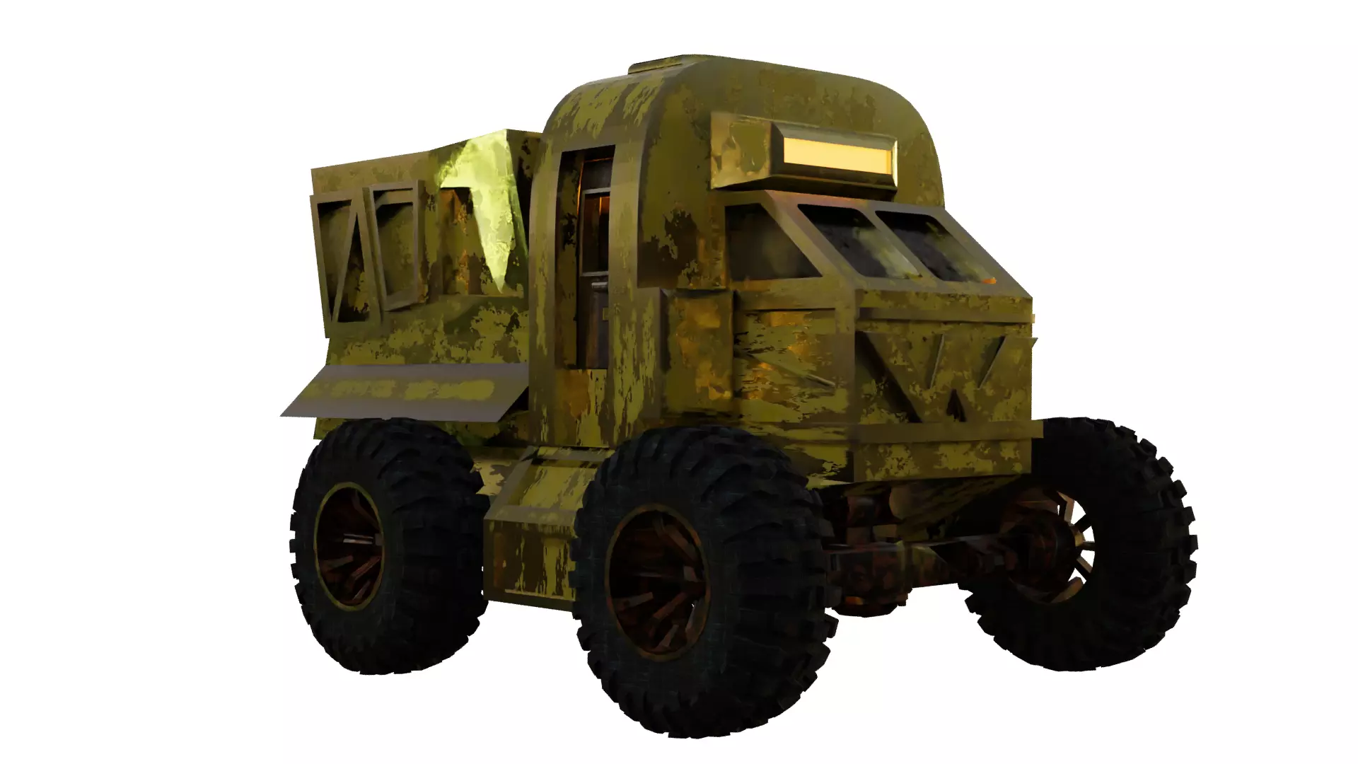 Hadley hope Truck Free low-poly 3D model