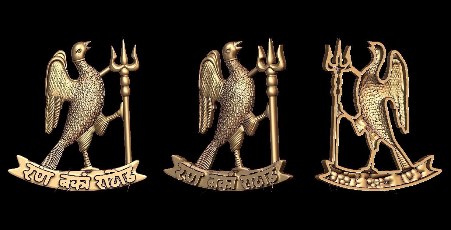 RAN BANKA RATHORE SYMBOL AND ROYAL RAJPUT Engraved  3D print model_1