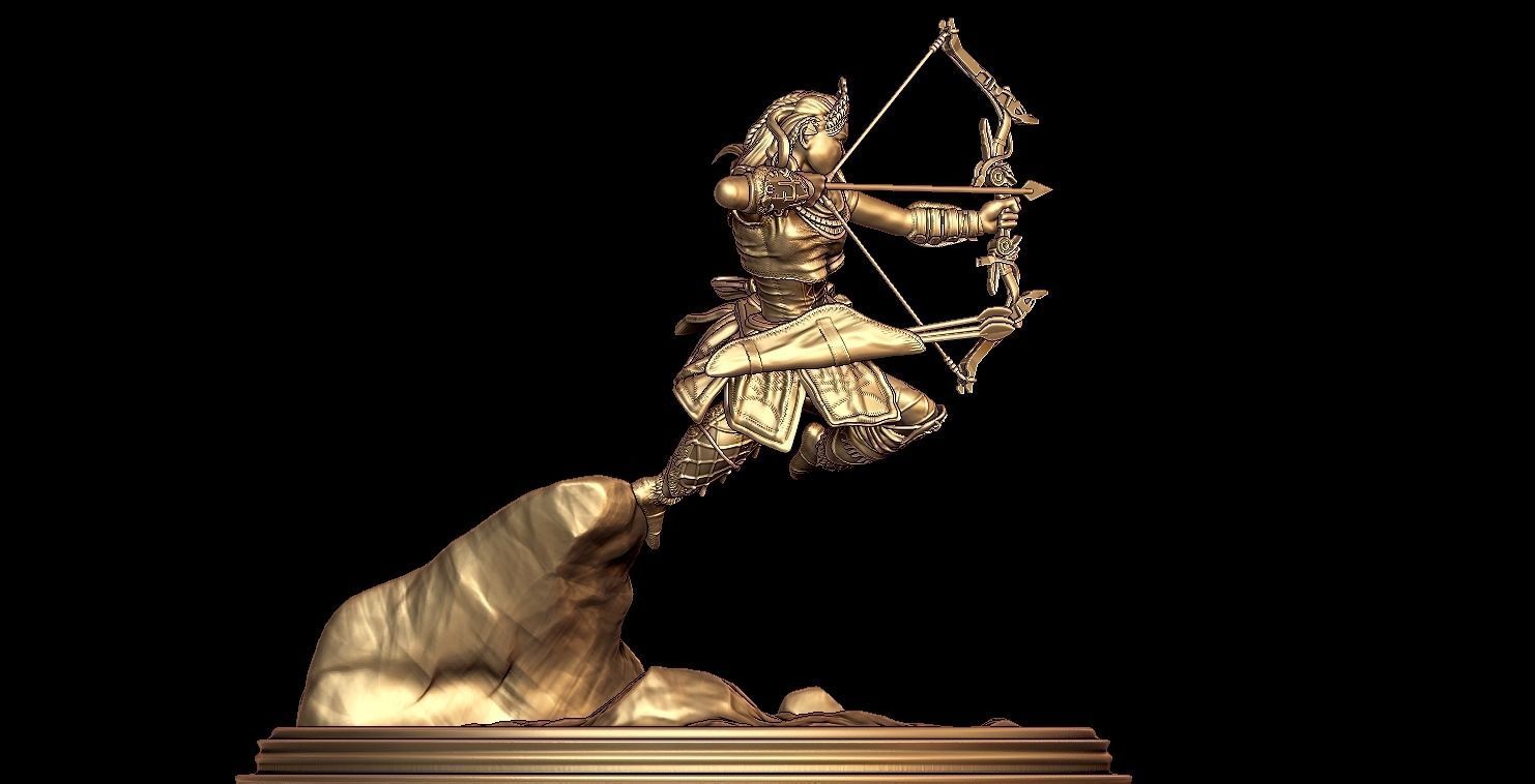QUEEN OF ARCHERY 3D print model_3