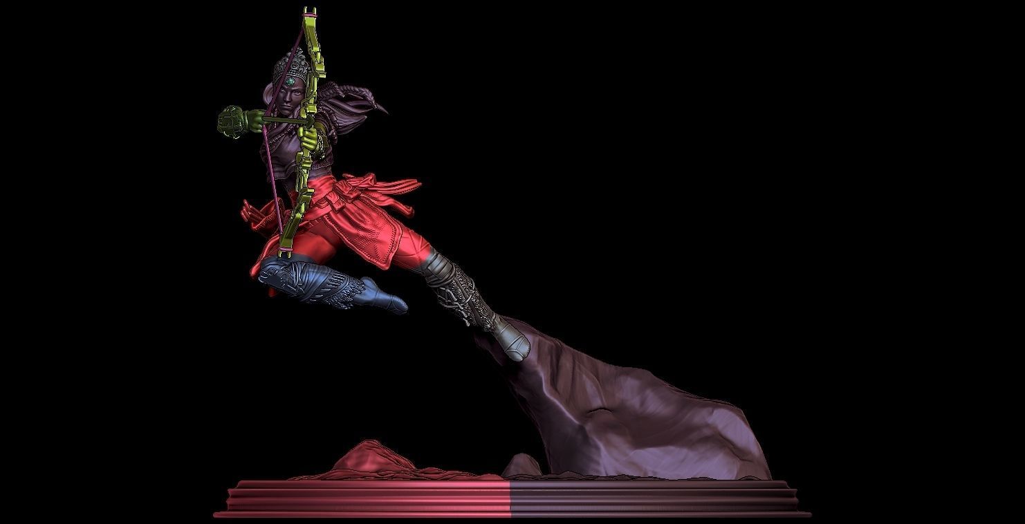 QUEEN OF ARCHERY 3D print model_4