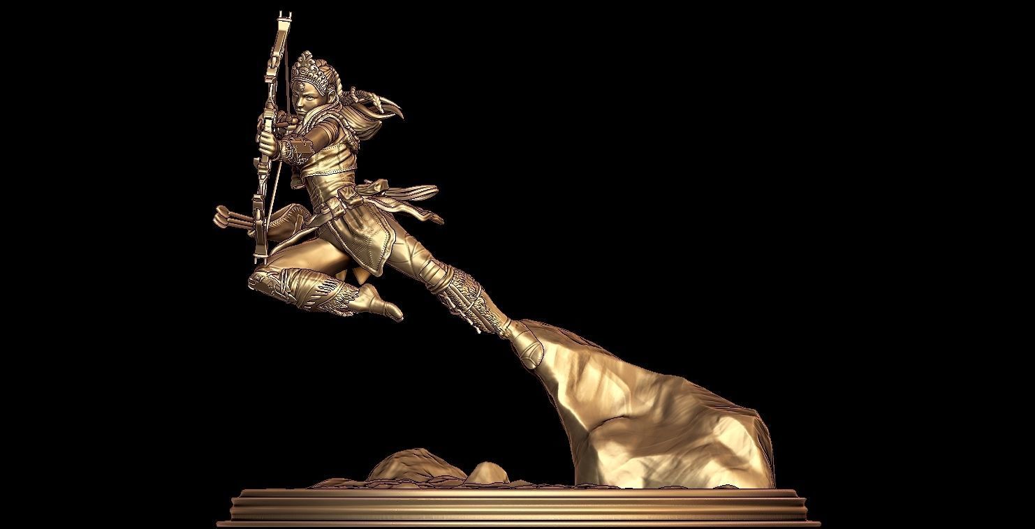 QUEEN OF ARCHERY 3D print model_1