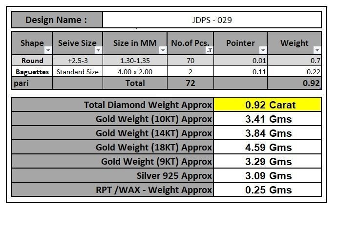 Custom Emerald Shape Cluster Diamond Studs - Earrings 3D print model_19