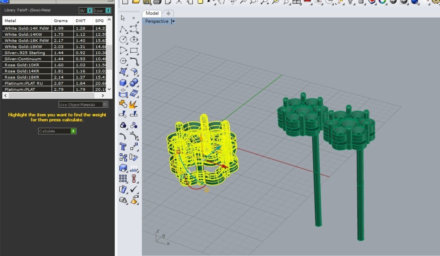 Flower Pendant and Earring  3D print model_2