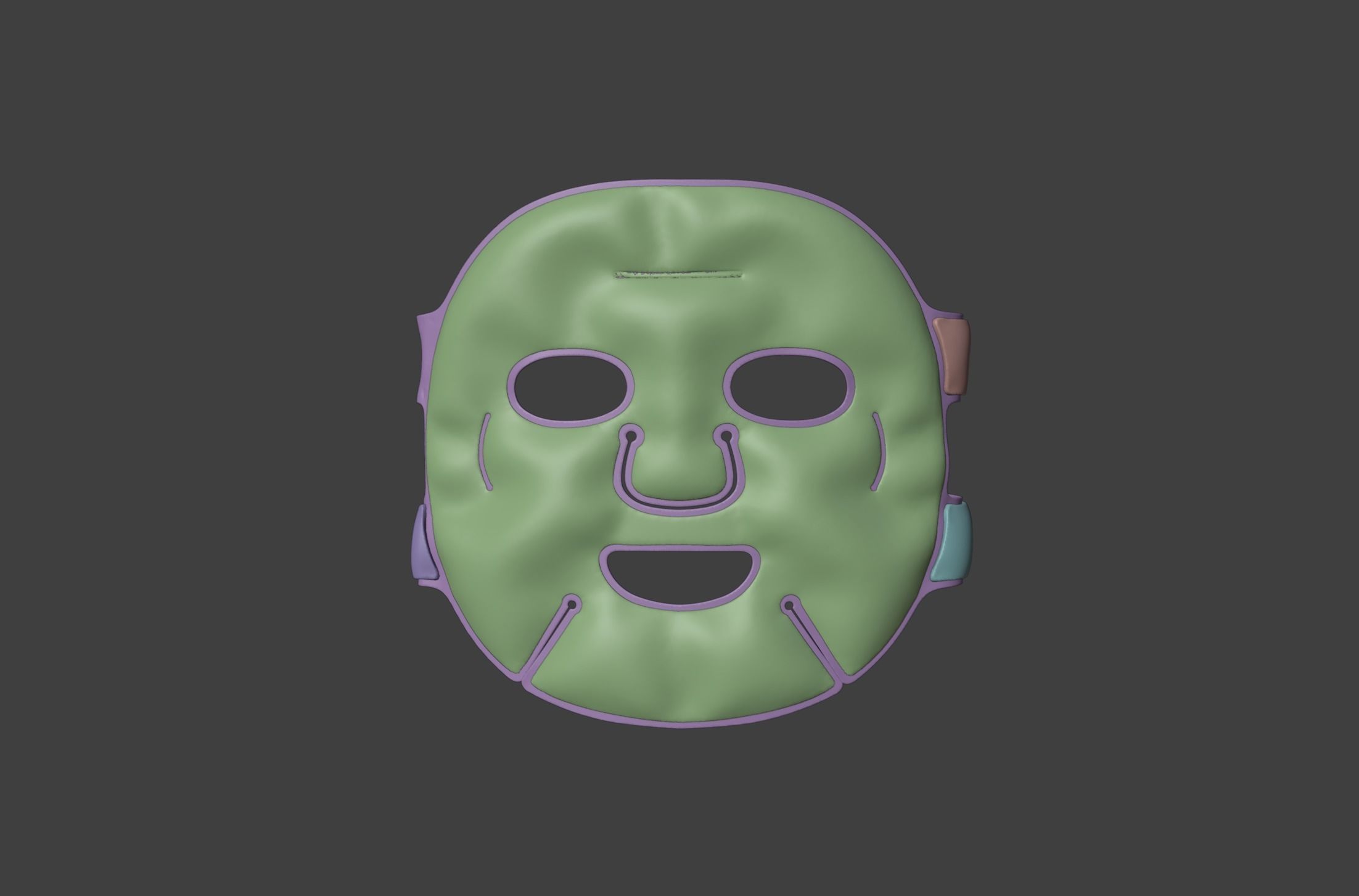 Full face Gel mask  3D model_3