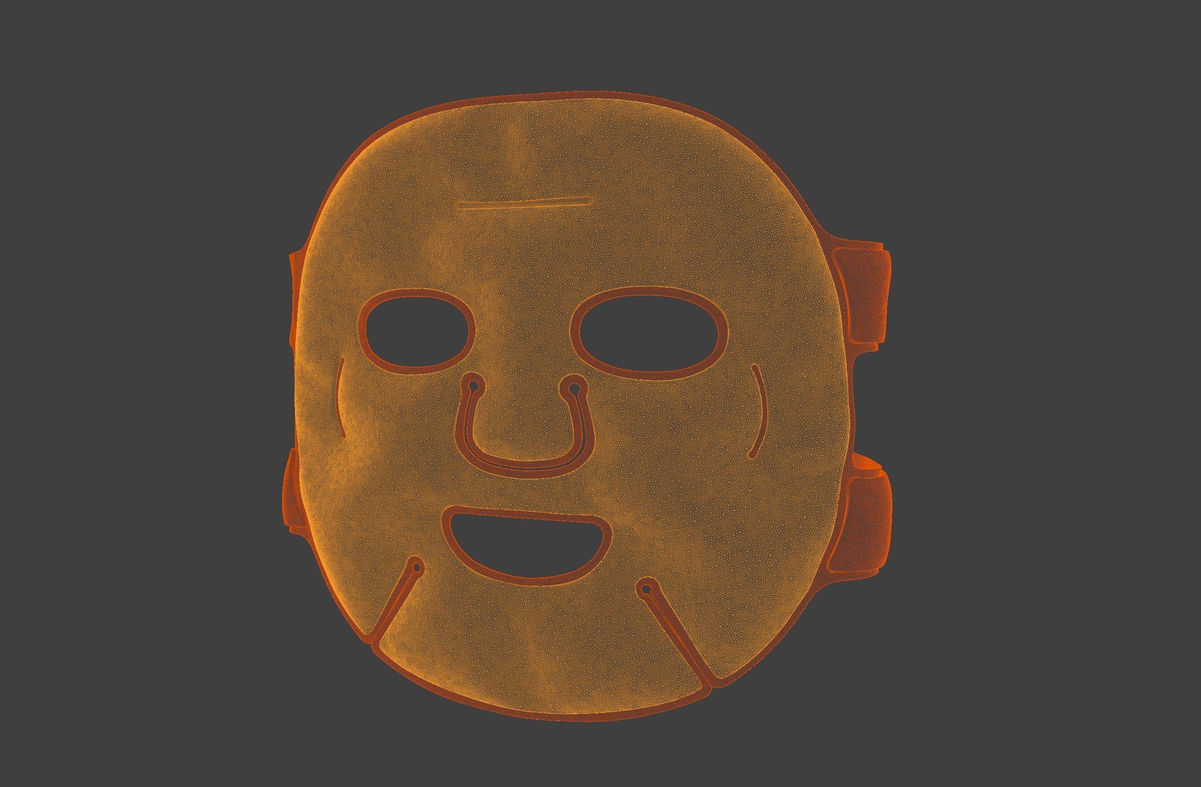 Full face Gel mask  3D model_4