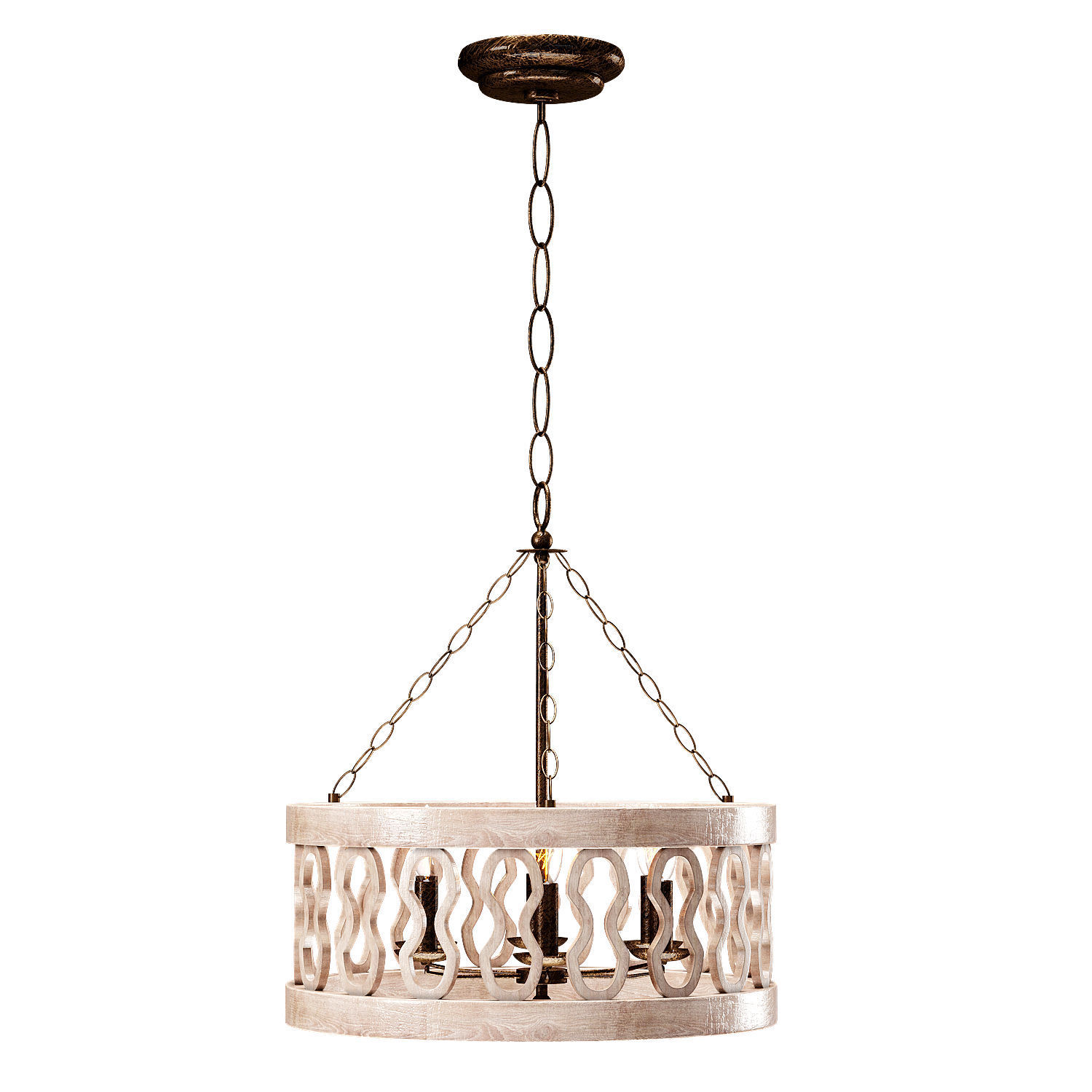 Fenn 3 Chandelier 3D model_1