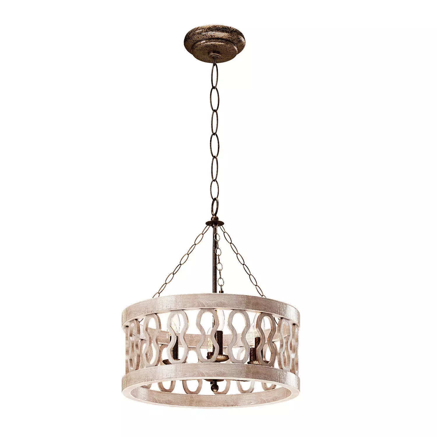 Fenn 3 Chandelier 3D model_0