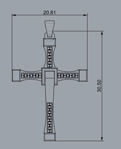 Cross Pendant Fast And Furious Vin Diesel Jewelry 3D print model_6