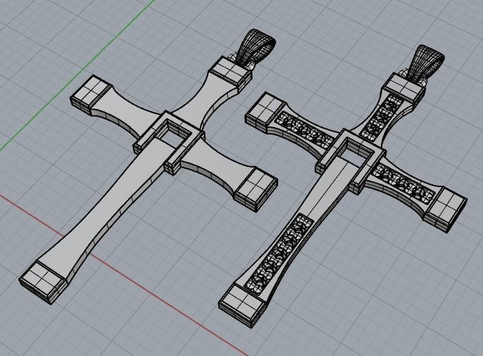 Cross Pendant Fast And Furious Vin Diesel Jewelry 3D print model_4