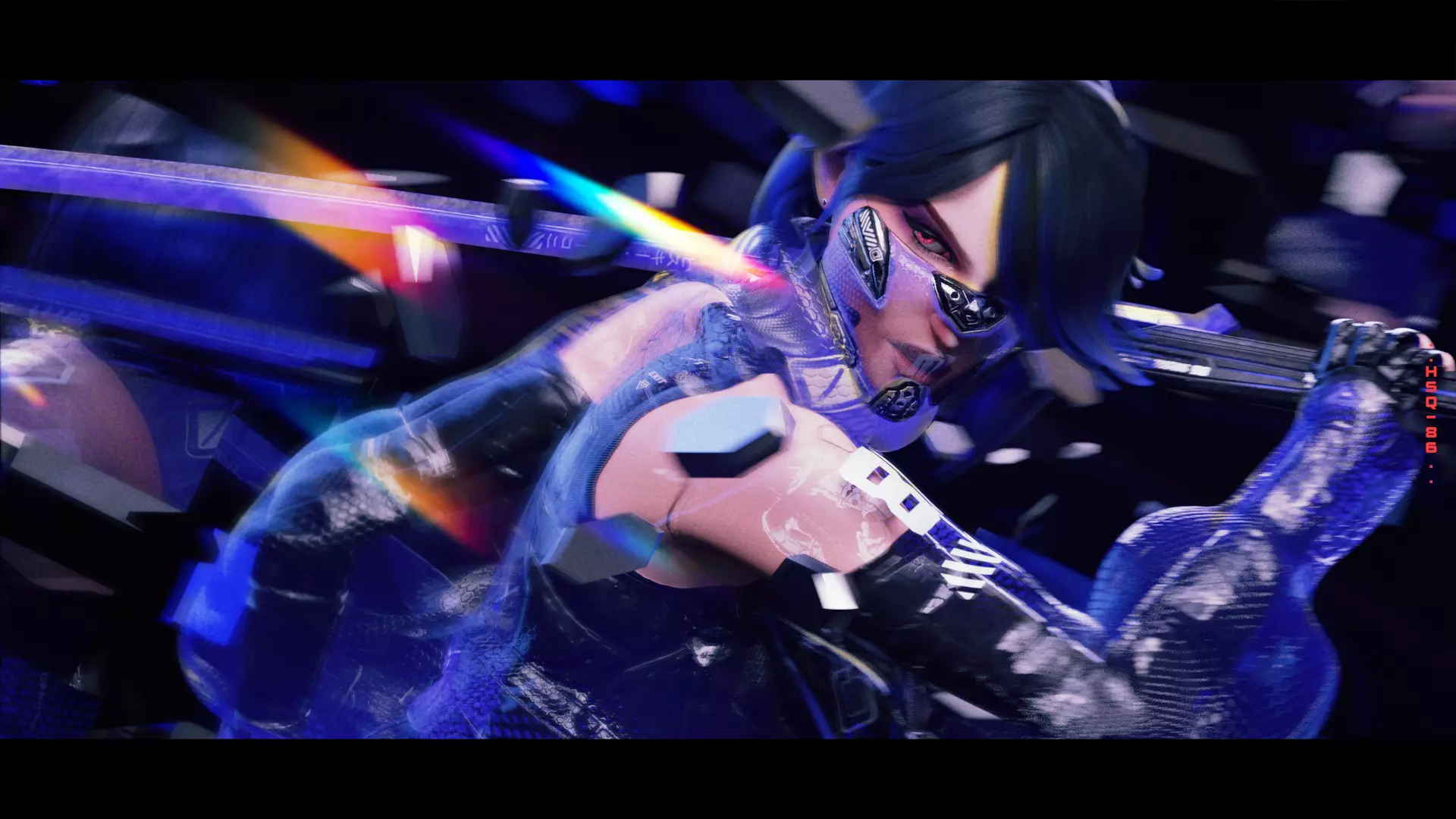 Low Poly - Cybernetic Princess of Ethiopia - Andromeda Low-poly 3D model