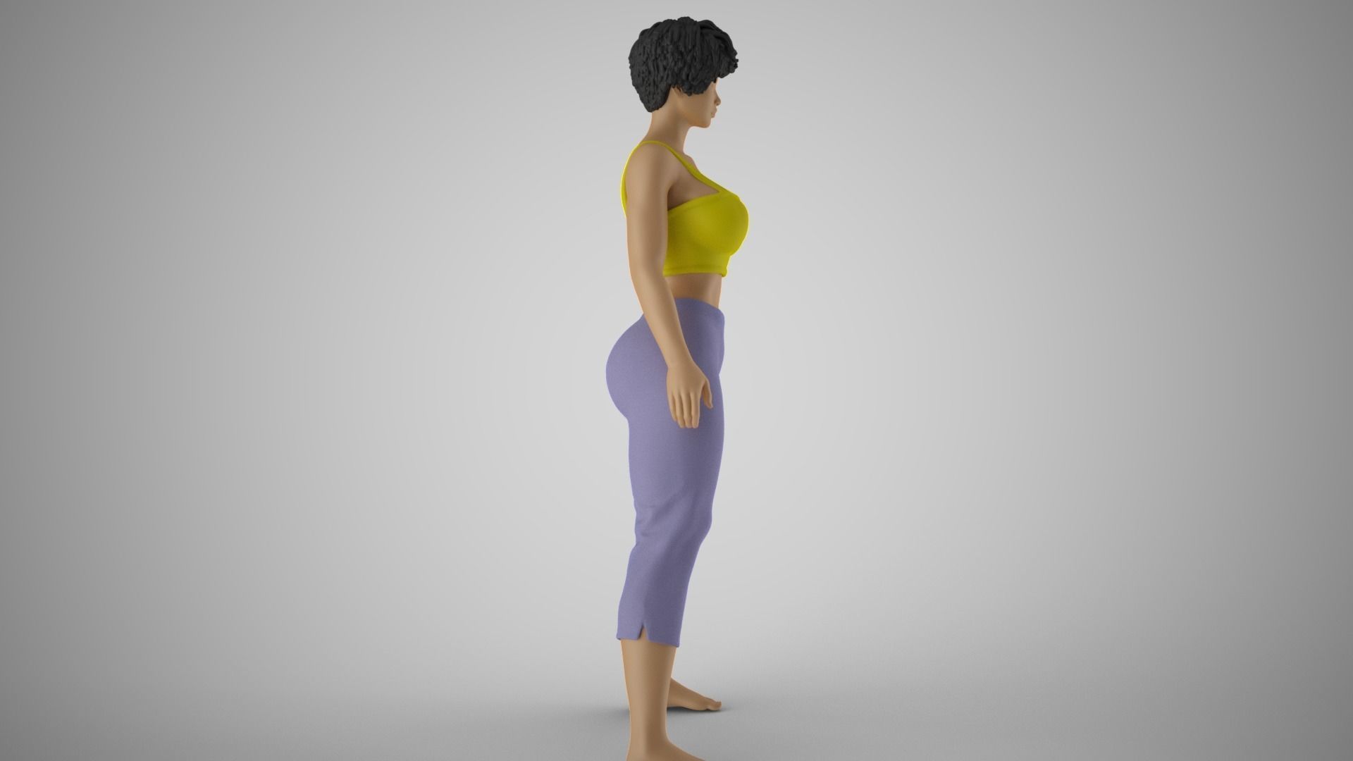 Woman not Giving Way 3D print model_5