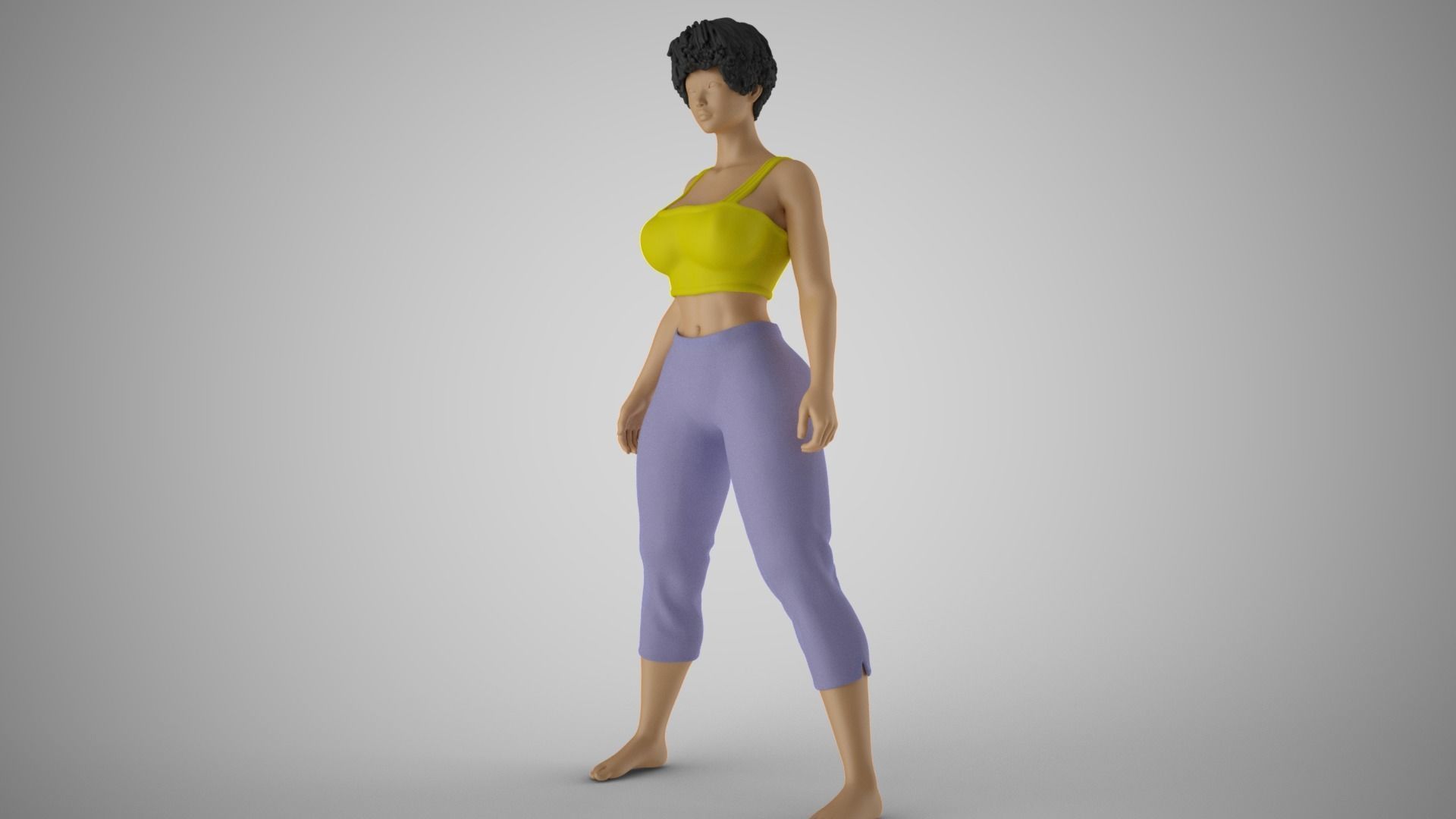 Woman not Giving Way 3D print model_8