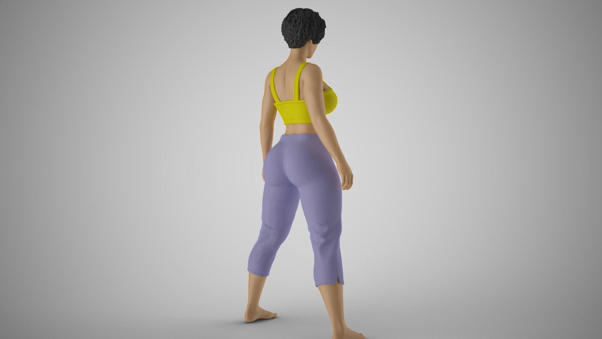 Woman not Giving Way 3D print model_6