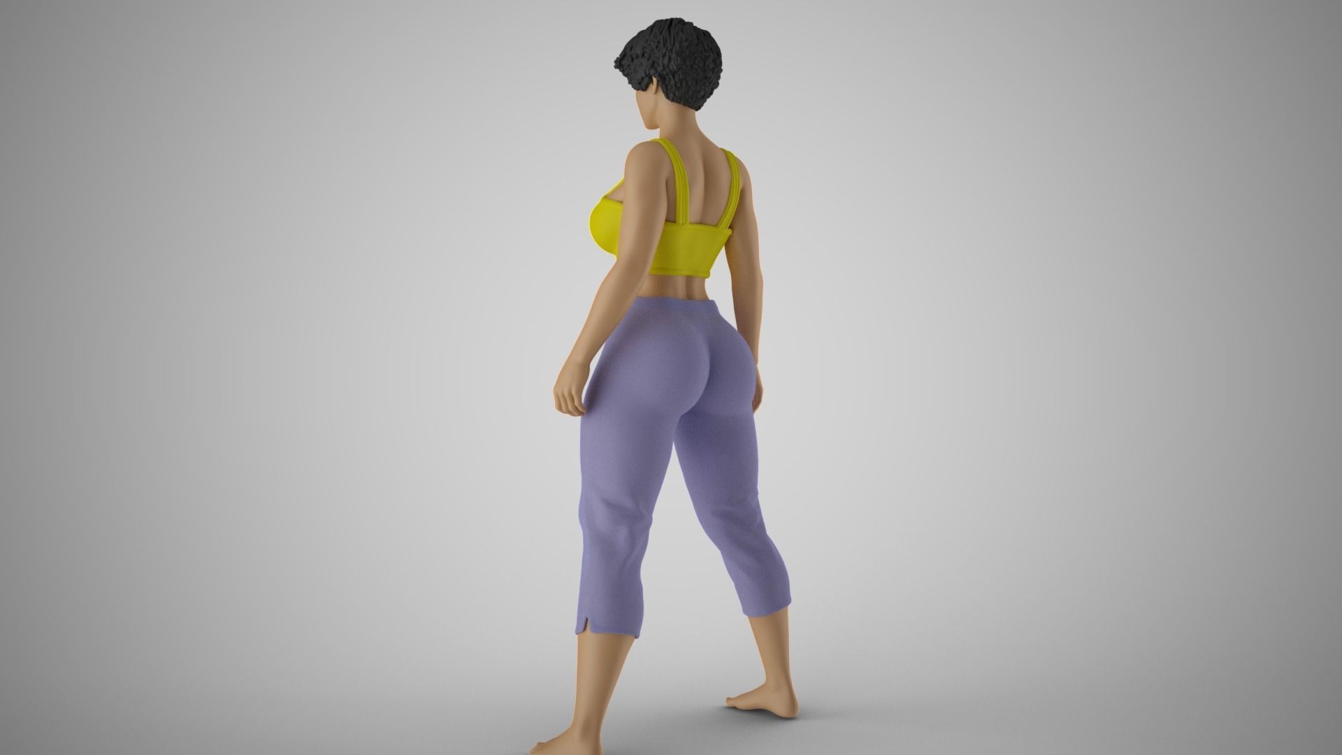 Woman not Giving Way 3D print model_9