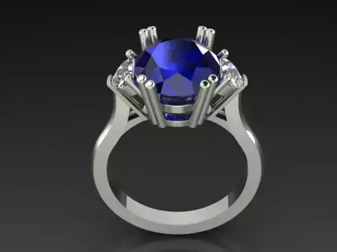 Colored Gems Ring Jewel