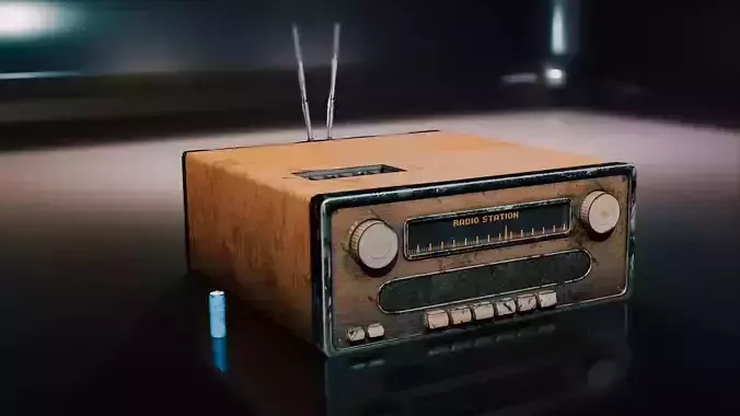Old Radio Model - Game Ready