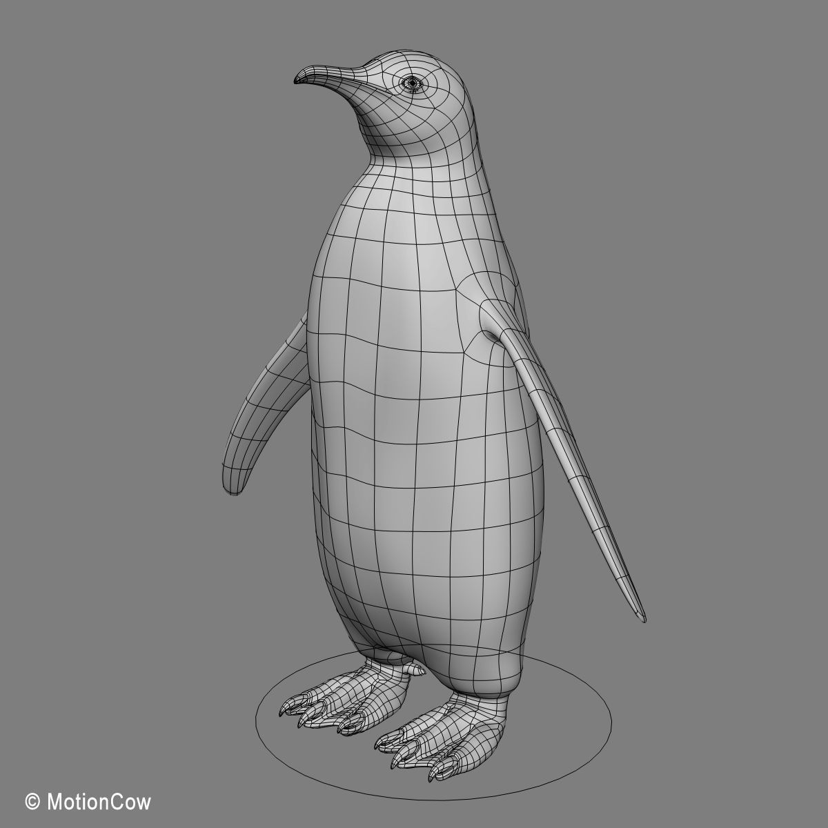 Penguin - King 3D model_17