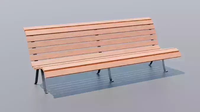 Wooden bench 2K