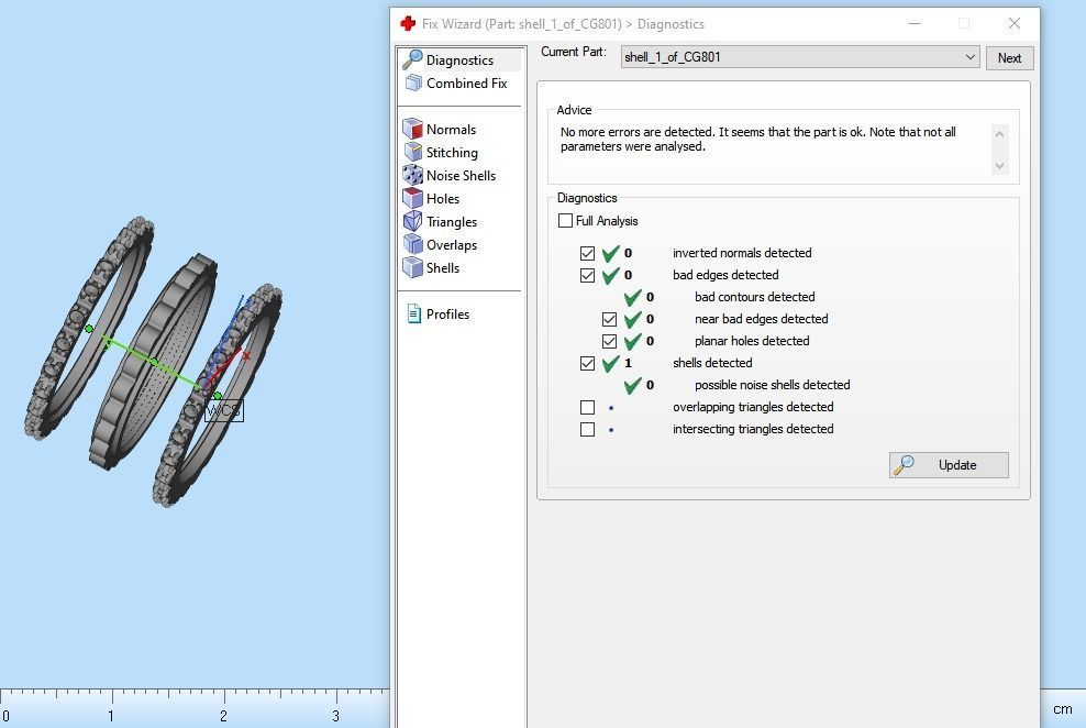 Rolex chain ring model 801 3D print model_4