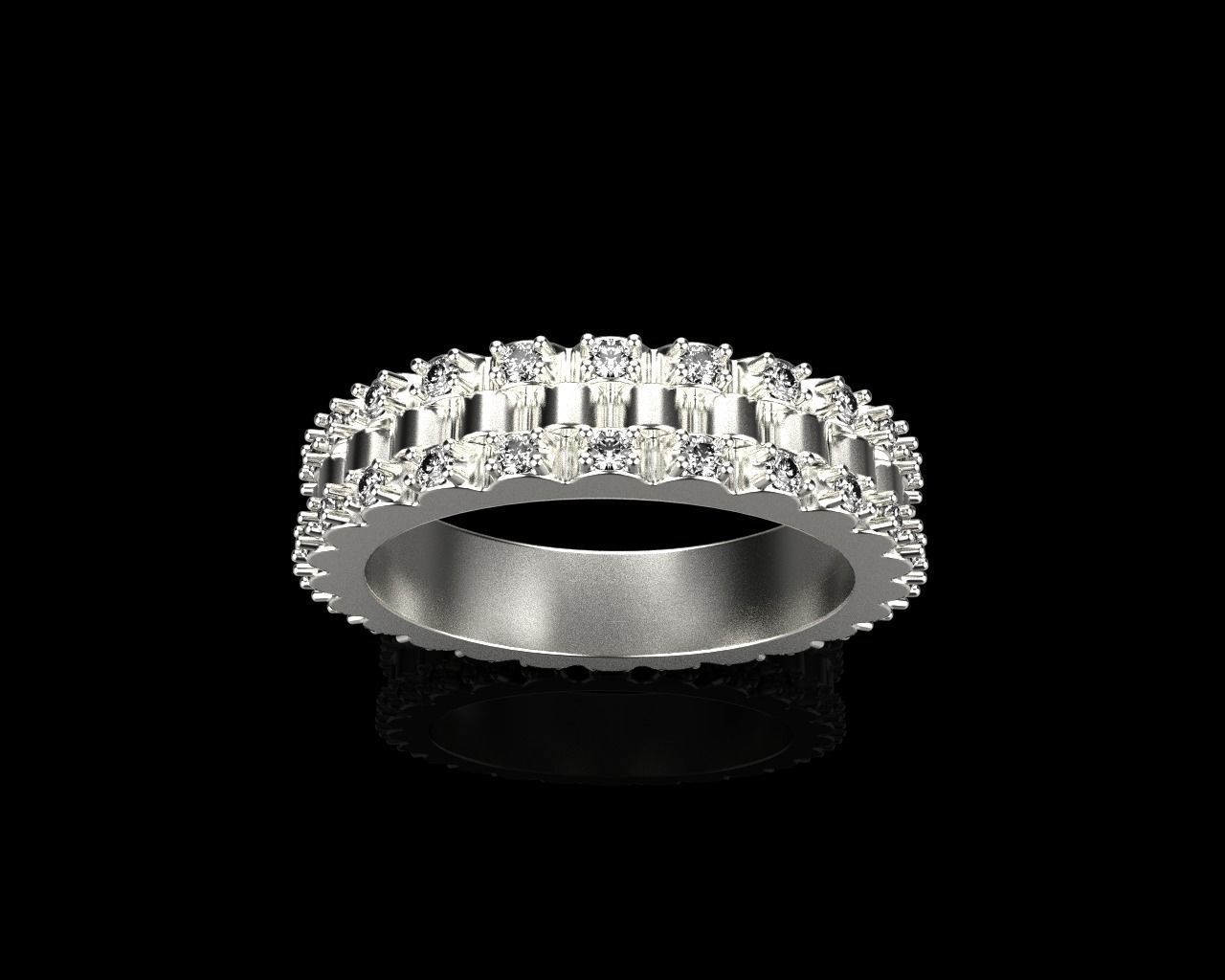 Rolex chain ring model 801 3D print model_16