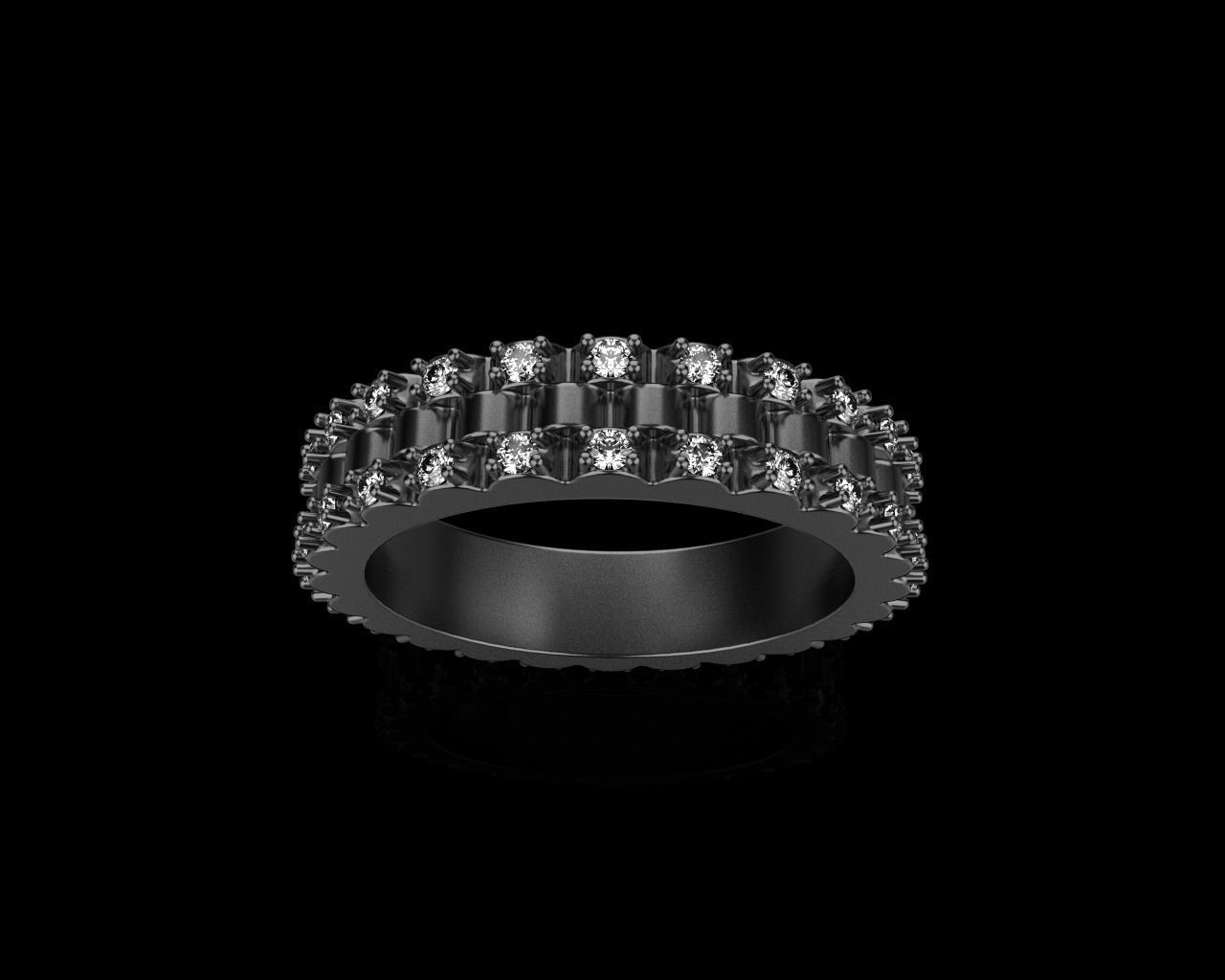Rolex chain ring model 801 3D print model_15