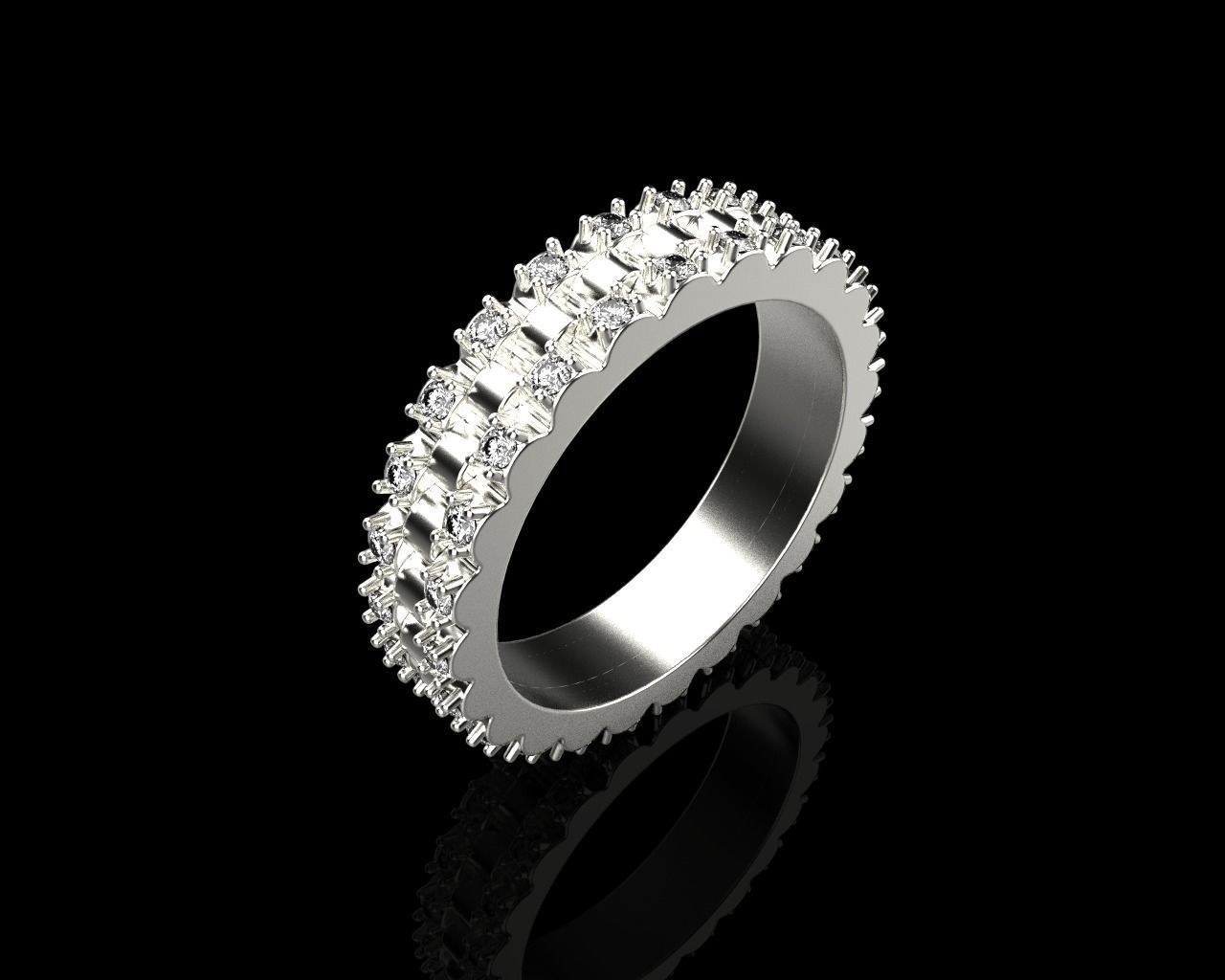 Rolex chain ring model 801 3D print model_22