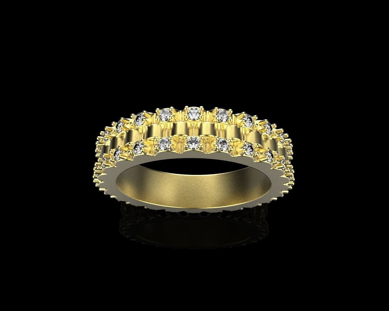 Rolex chain ring model 801 3D print model_12