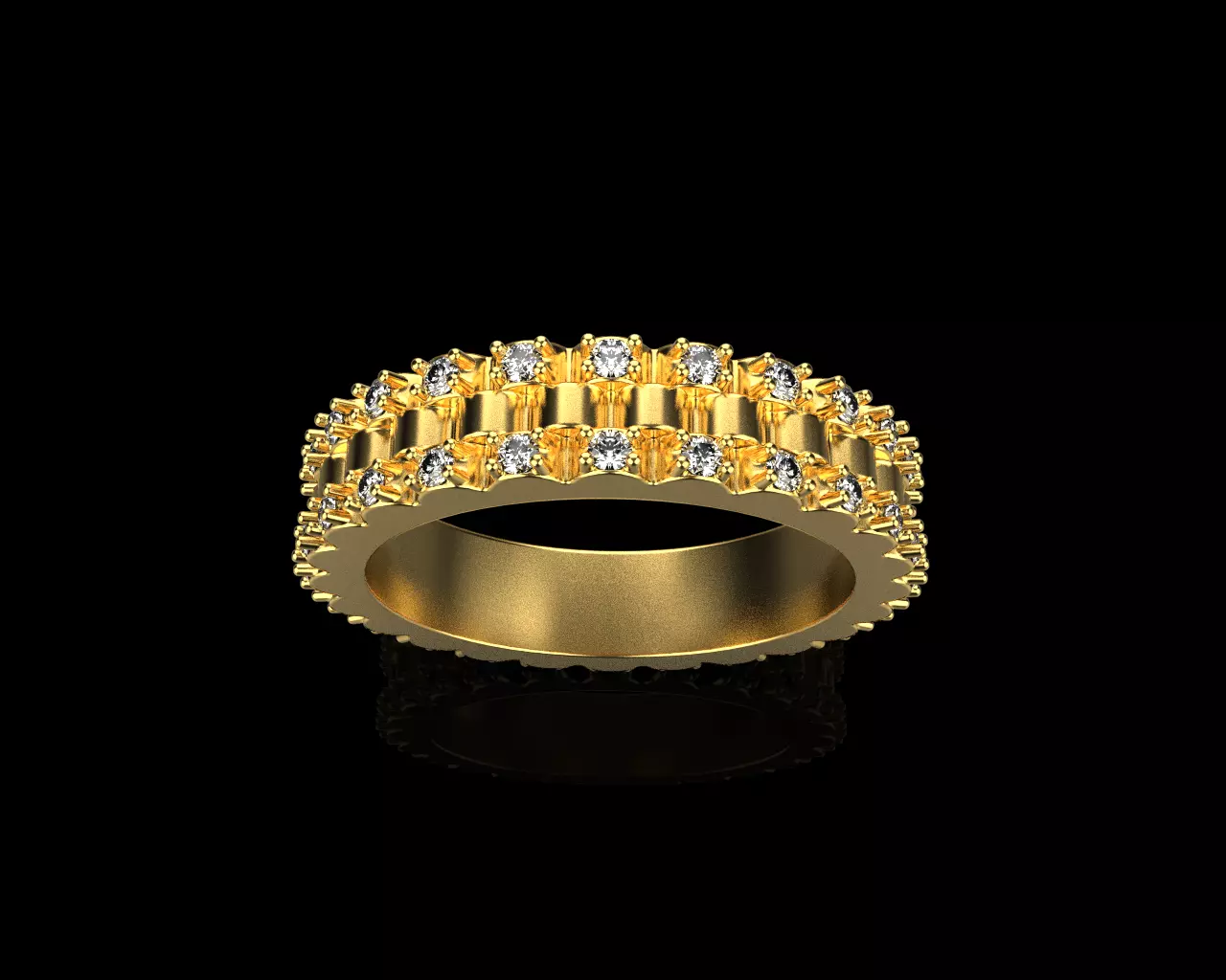 Rolex chain ring model 801 3D print model_0