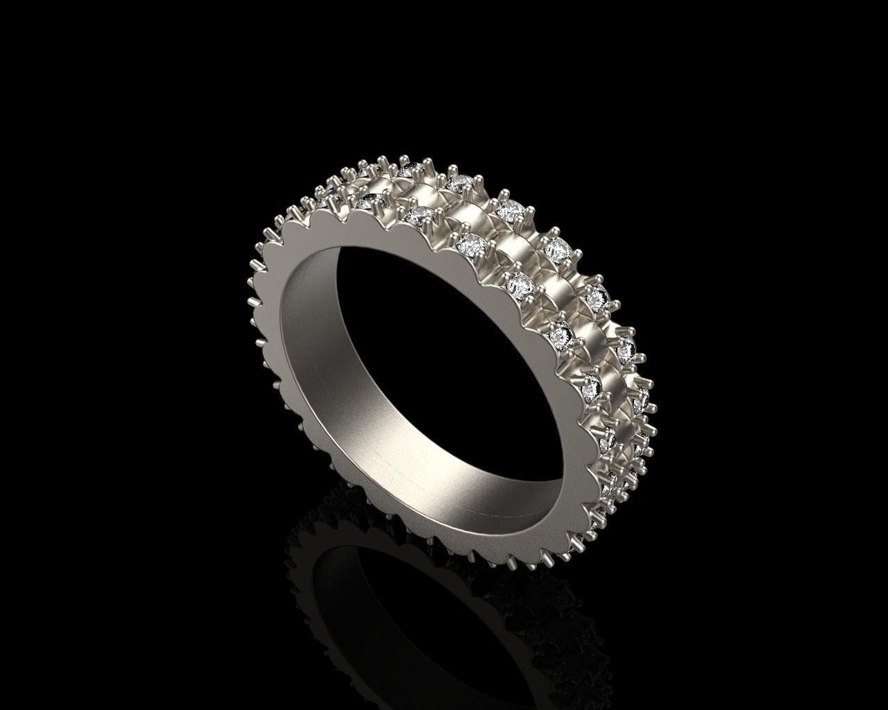 Rolex chain ring model 801 3D print model_25