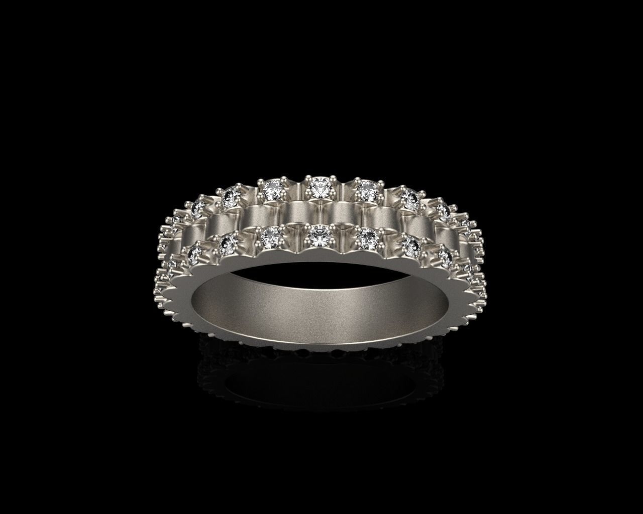 Rolex chain ring model 801 3D print model_13