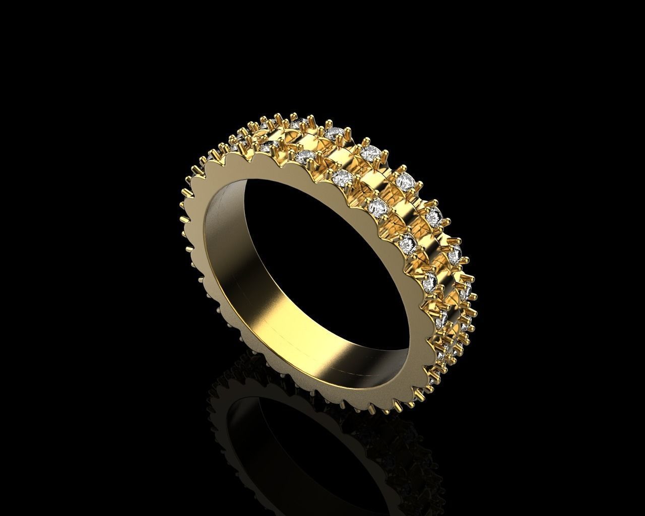 Rolex chain ring model 801 3D print model_29