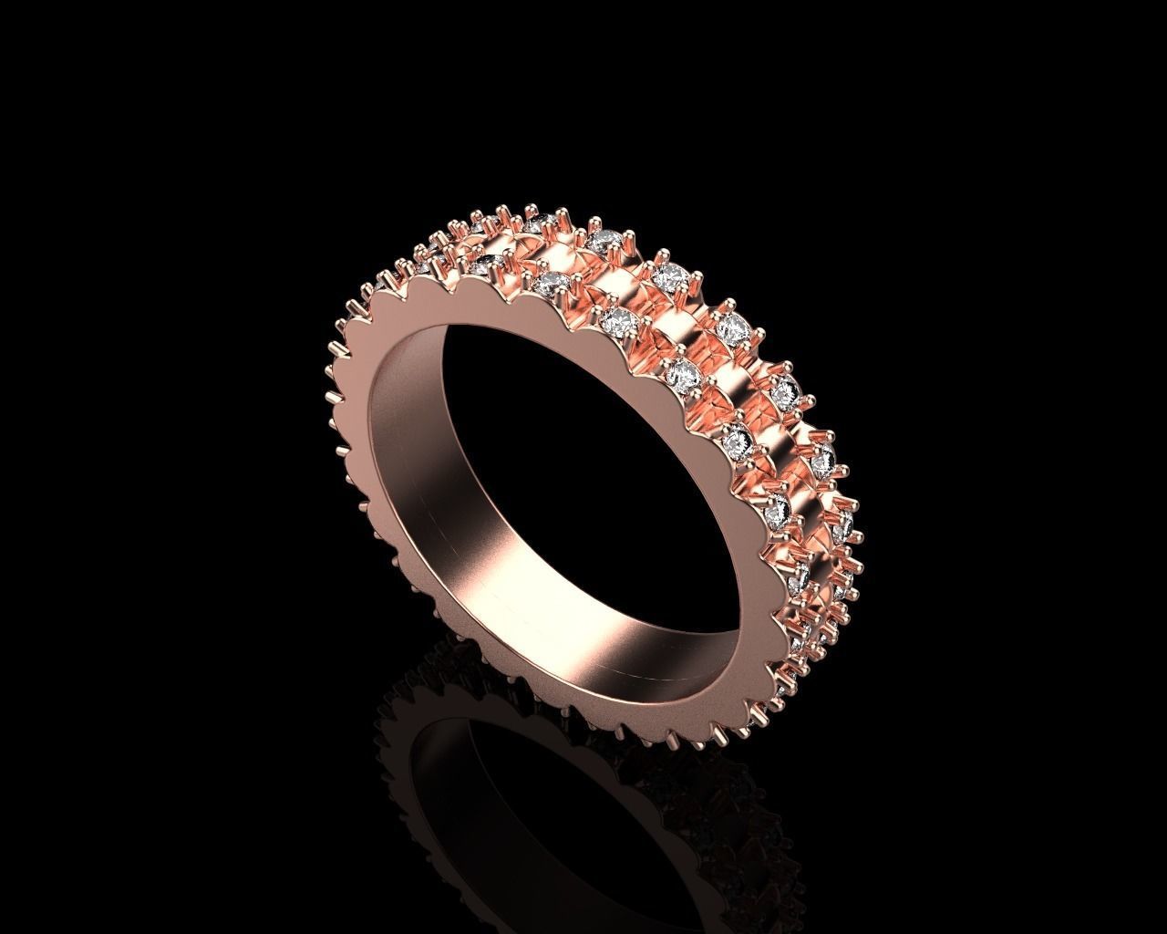 Rolex chain ring model 801 3D print model_26