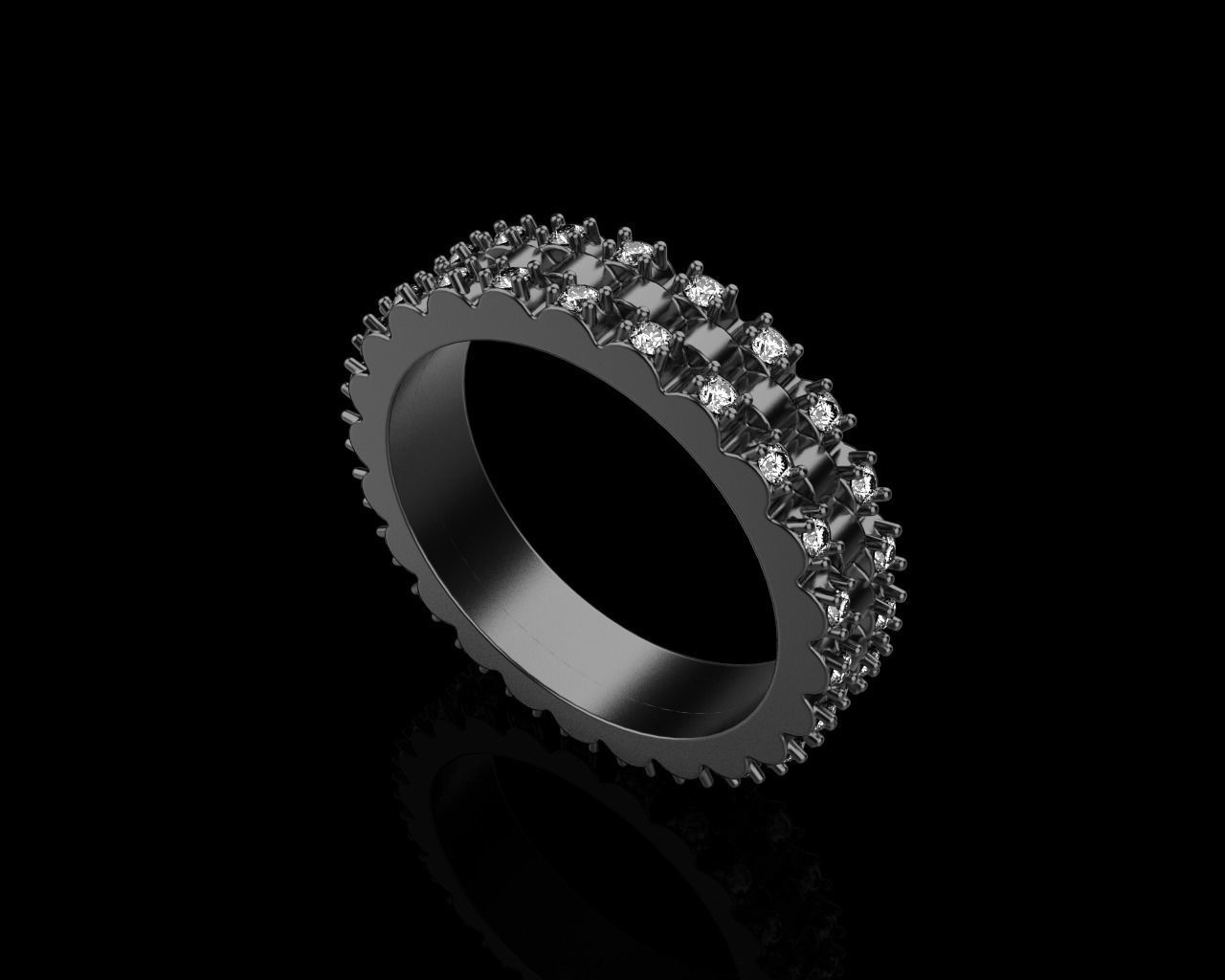 Rolex chain ring model 801 3D print model_27