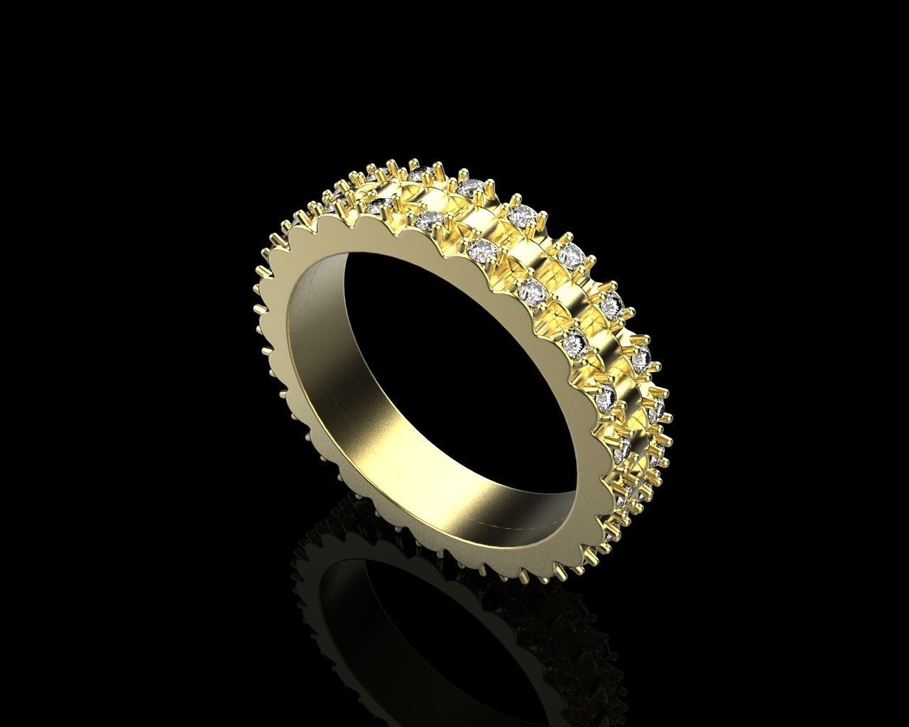 Rolex chain ring model 801 3D print model_24