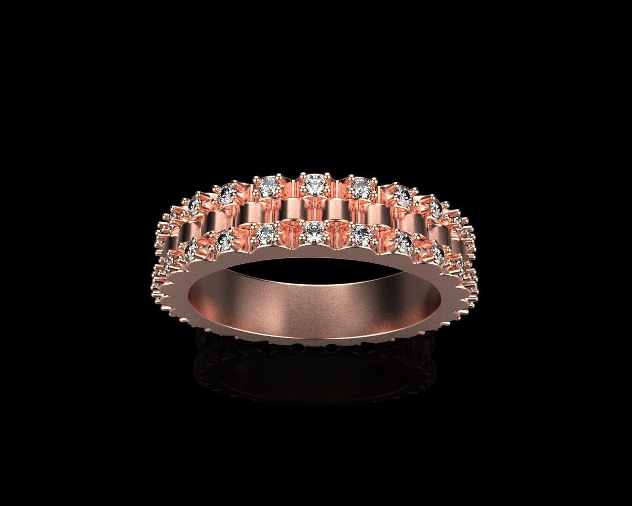 Rolex chain ring model 801 3D print model_14