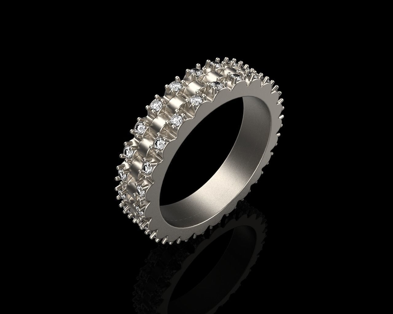 Rolex chain ring model 801 3D print model_1