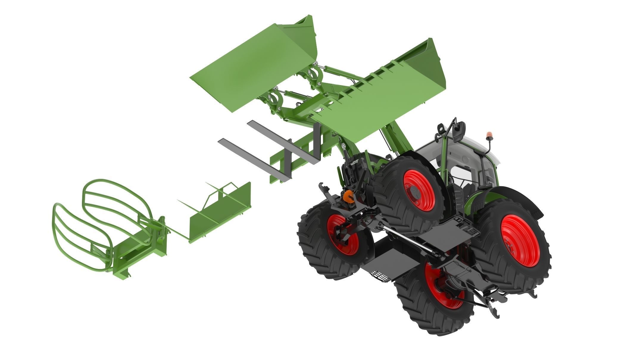Fendt Cargo Frontloader 3D model_6
