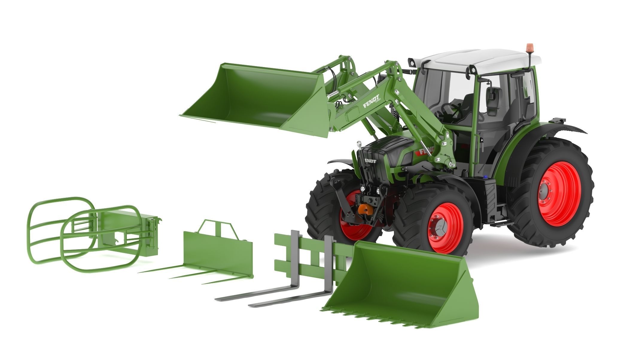 Fendt Cargo Frontloader 3D model_2