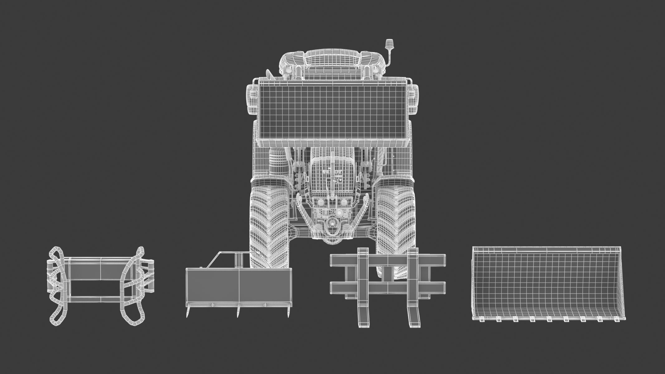 Fendt Cargo Frontloader 3D model_25