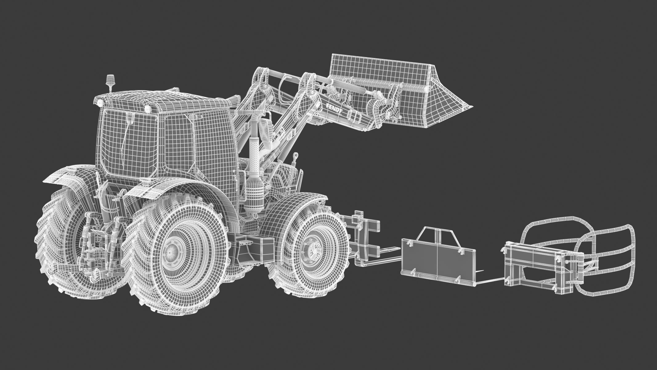 Fendt Cargo Frontloader 3D model_23
