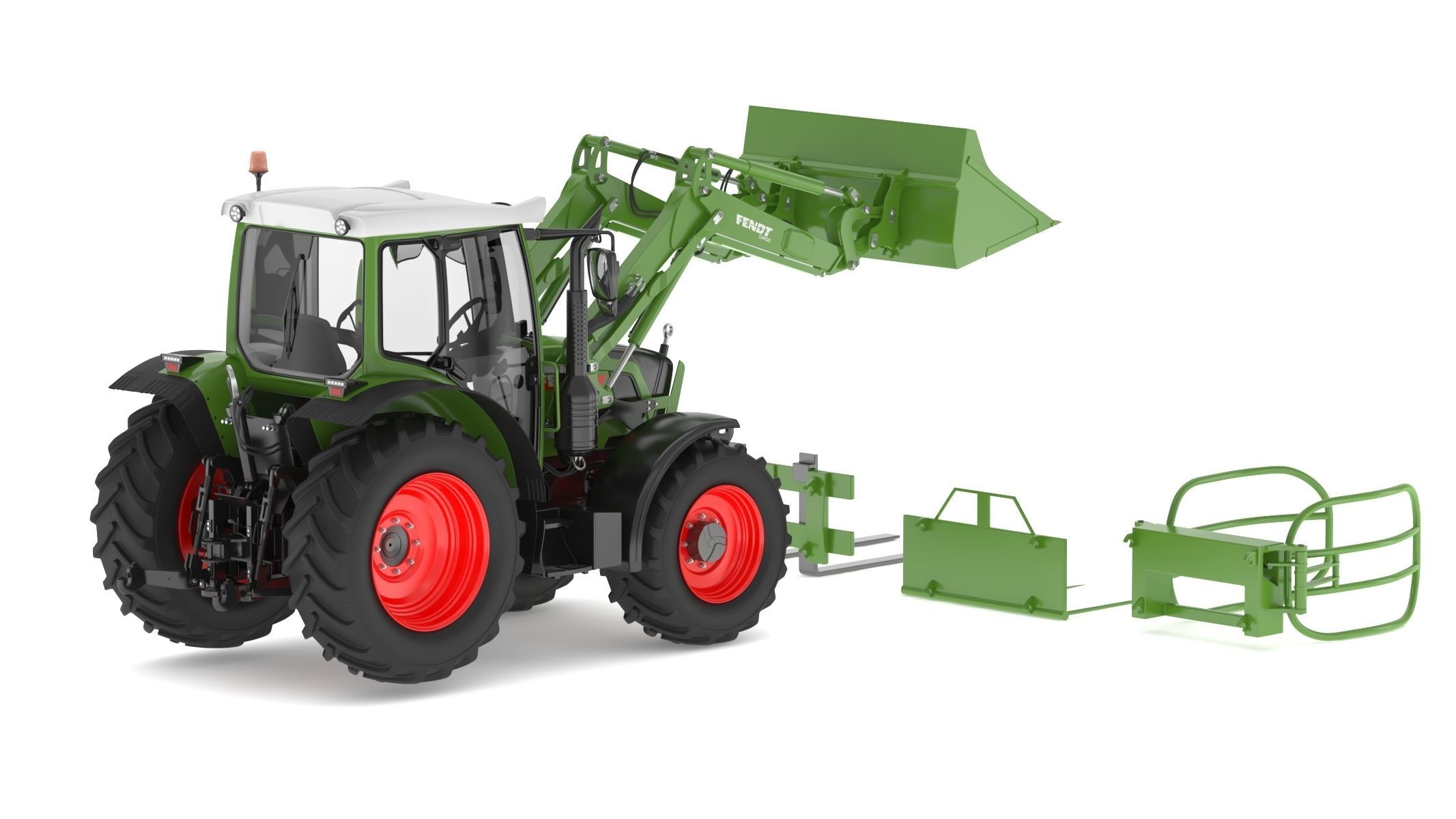 Fendt Cargo Frontloader 3D model_1