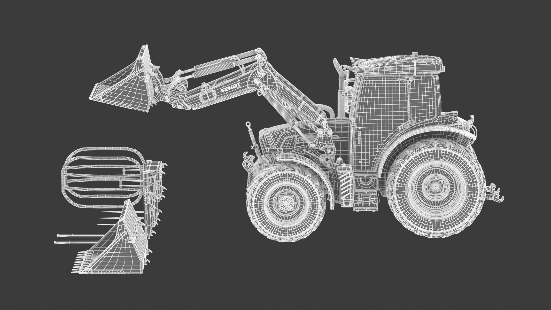Fendt Cargo Frontloader 3D model_31