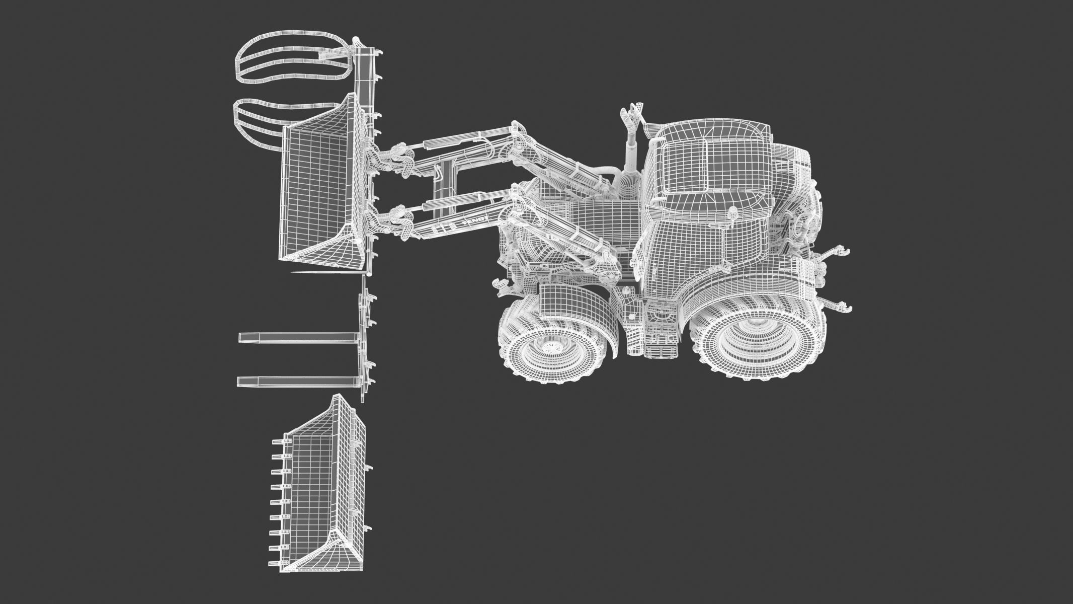 Fendt Cargo Frontloader 3D model_24